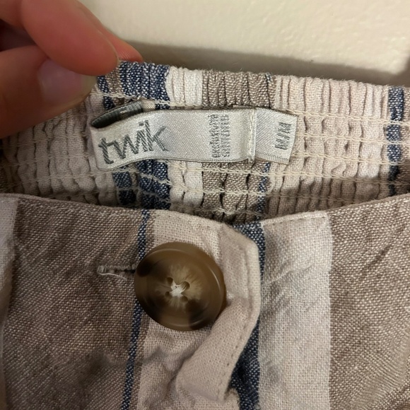 Simons Medium Blue and Grey Striped Tank top - Picture 2 of 4